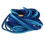 Blue pleat satin necklace